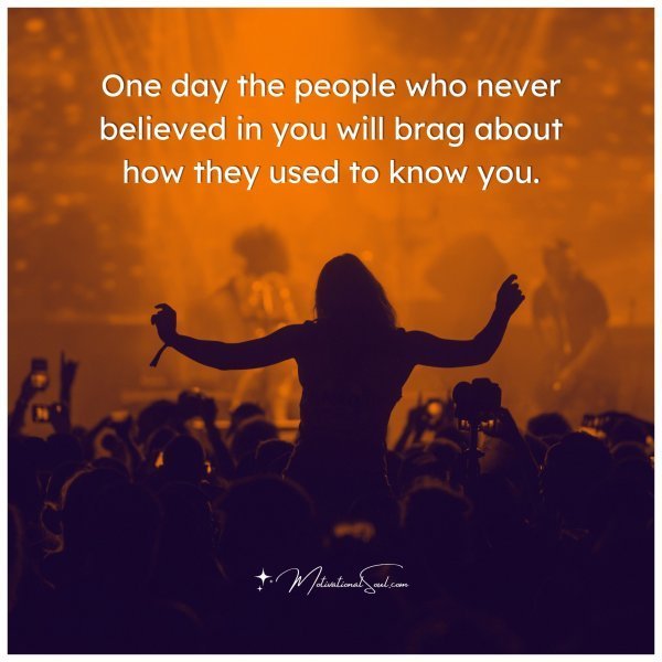 One day the people who never