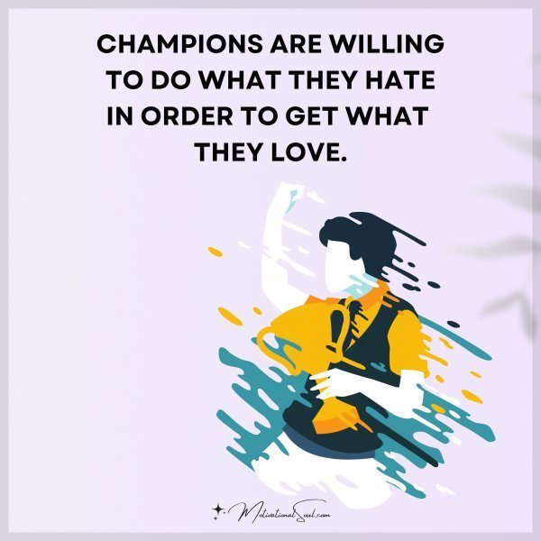 CHAMPIONS ARE WILLING