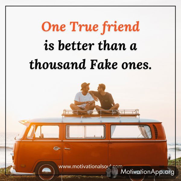 ONE TRUE FRIEND IS BETTER