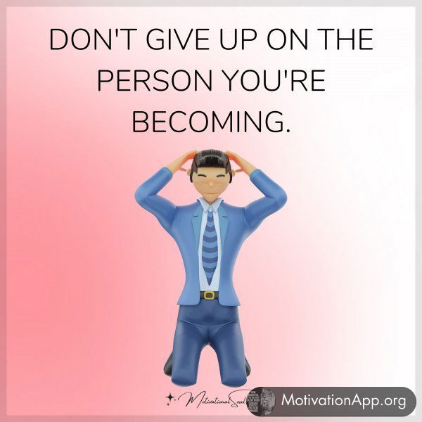 DON'T GIVE UP ON THE PERSON