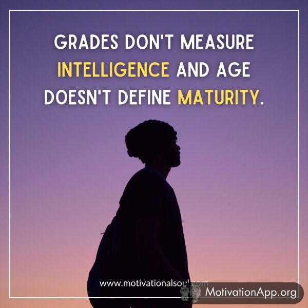 "GRADES DON'T MEASURE