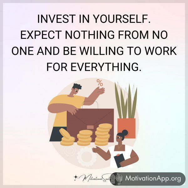 INVEST IN YOURSELF.