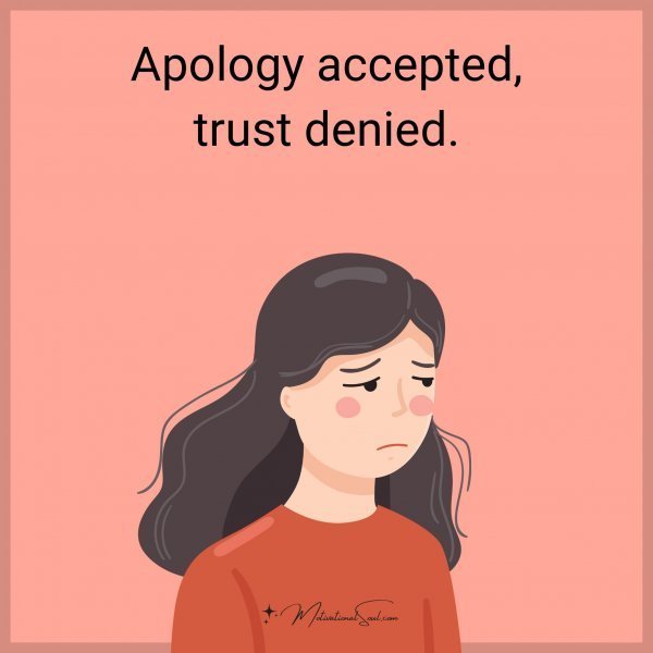 Apology accepted