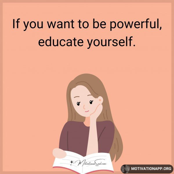 If you want to be powerful