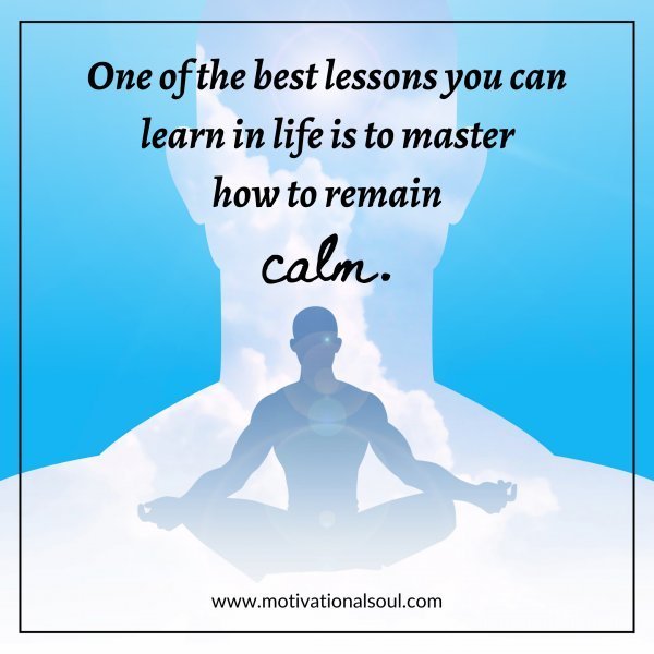 Quote: ONE OF THE BEST LESSONS YOU
CAN LEARN IN LIFE IS TO MASTER