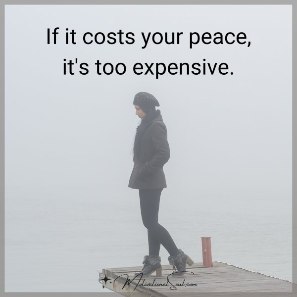 IF IT COSTS YOUR