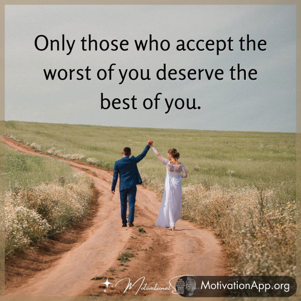 ONLY THOSE WHO ACCEPT