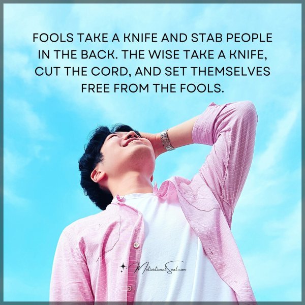 FOOLS TAKE A KNIFE AND STAB PEOPLE