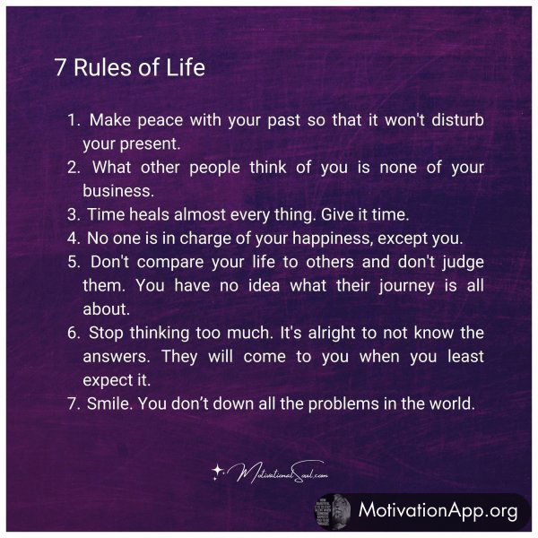 7 Rules of Life