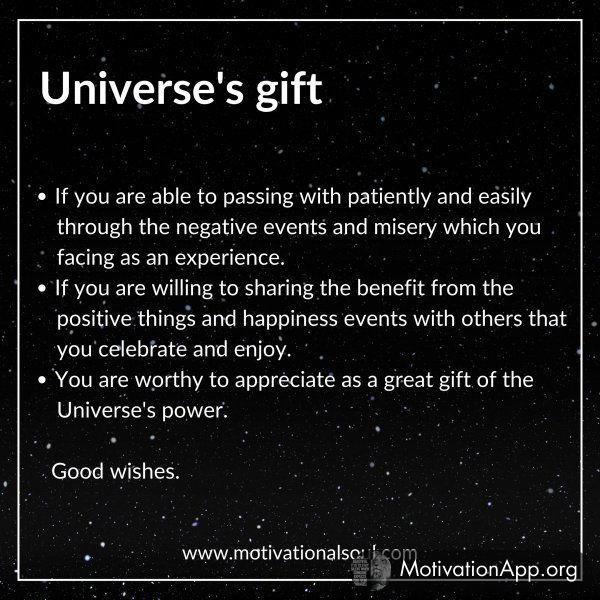 Universe's gift