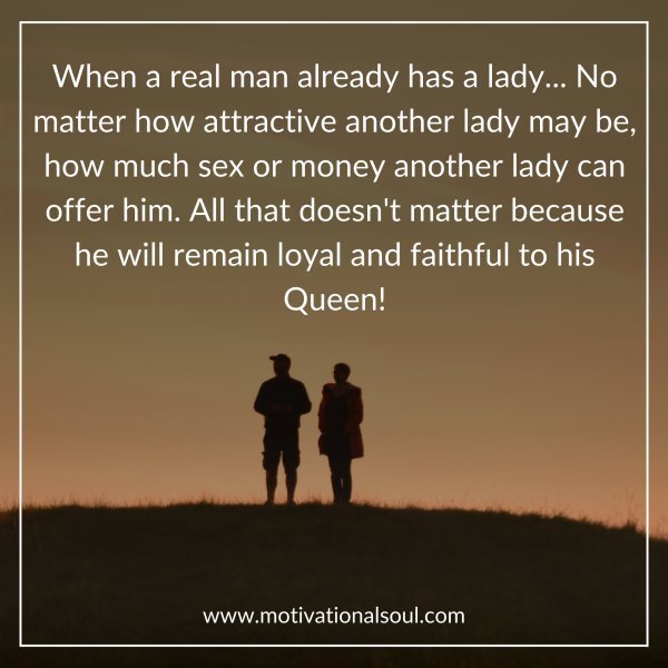 When a real man
