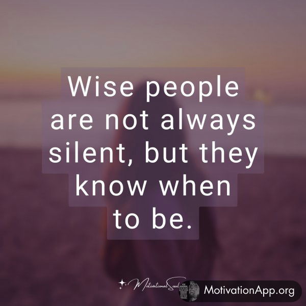 Wise people