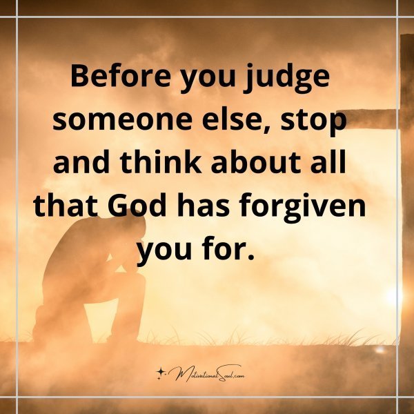 Before you judge
