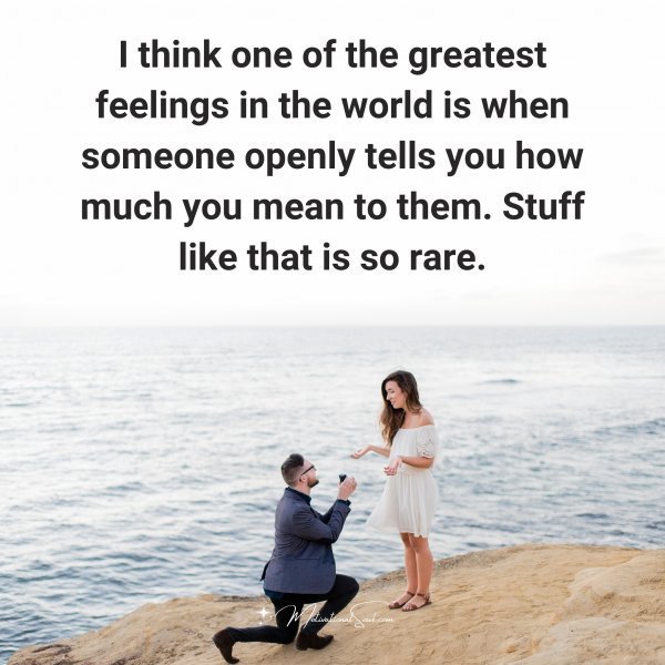 Quote: I think one of
the greatest
feelings in the
world