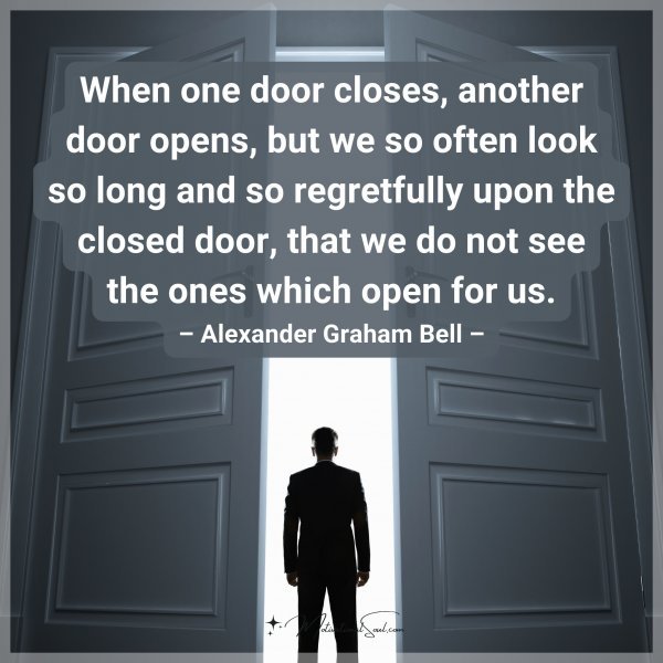 When one door closes