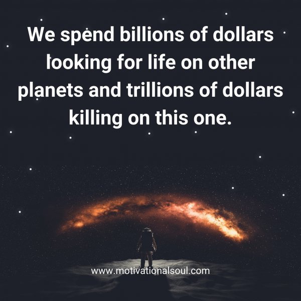 We spend