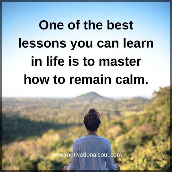 Quote: One of the best
lessons you can
learn in life is to