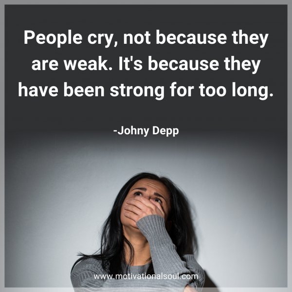 People cry