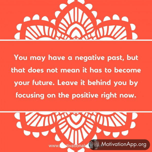 You may have a negative past