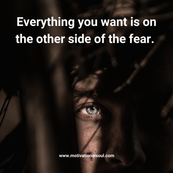 Quote: Everything
you want is on
the other side of
the