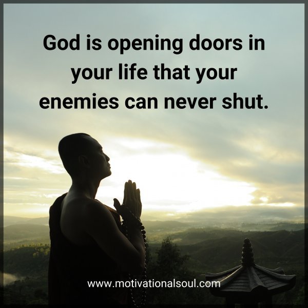 God is opening