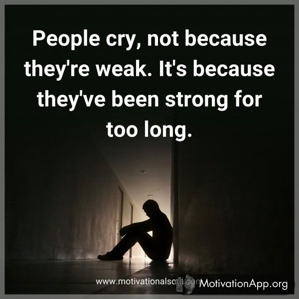 People cry