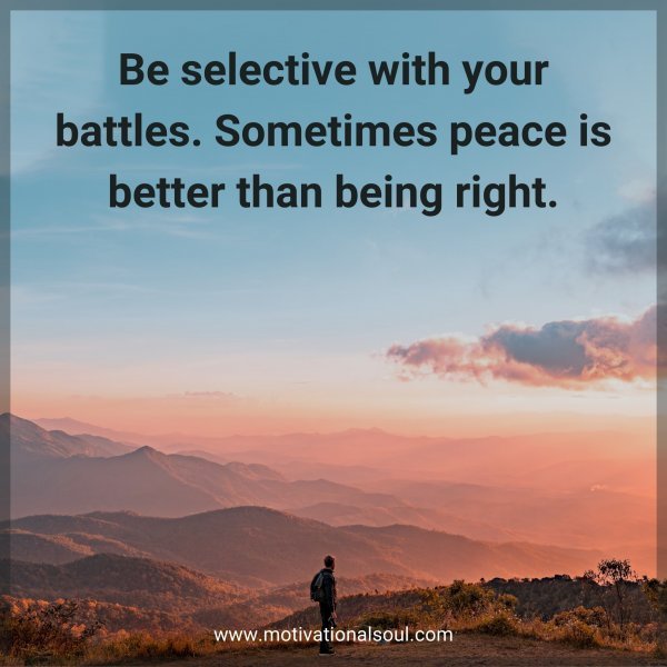 Be selective with your