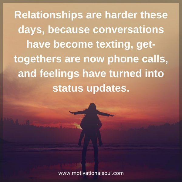 Relationships are