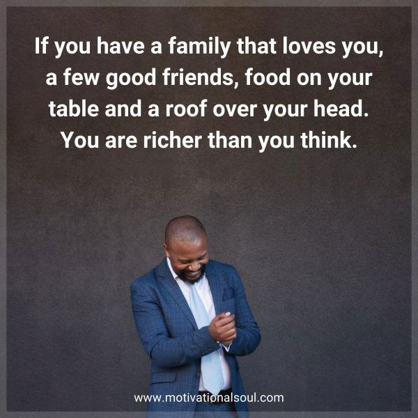 If you have a family