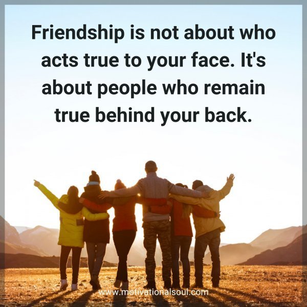 Friendship is not
