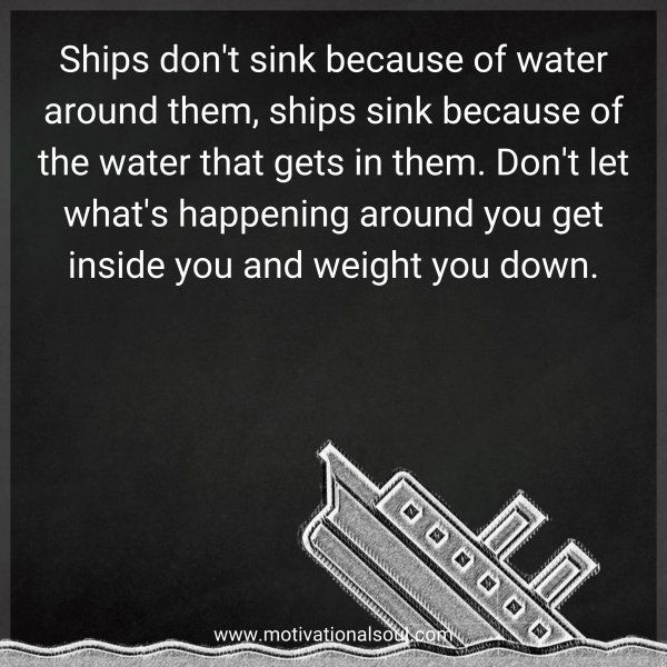 Ships don't sink