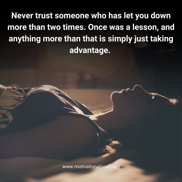 Never trust
