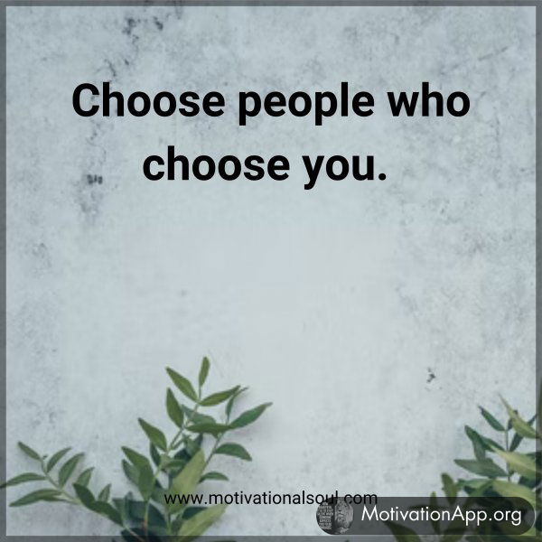 Choose people