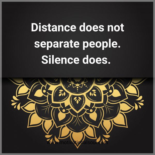 Distance does not