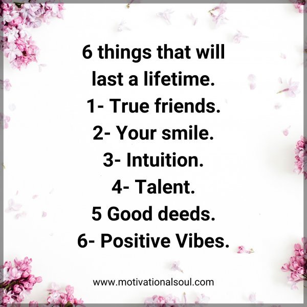 6 things that will