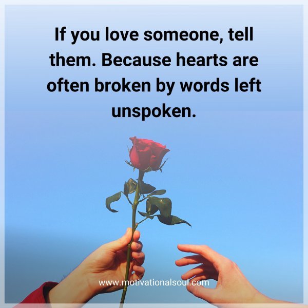 If you love someone