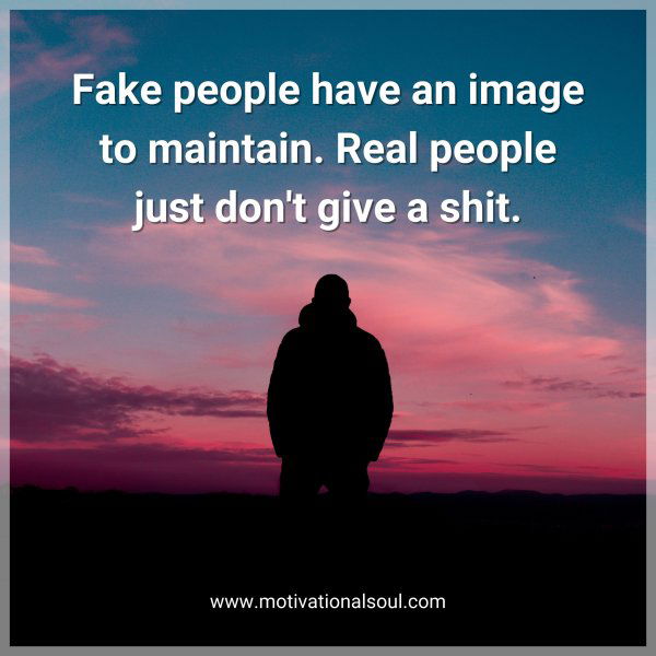 Fake people have