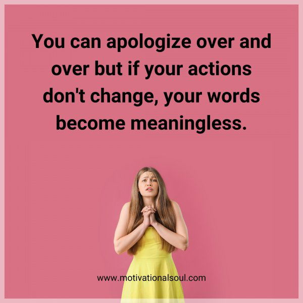 You can apologize