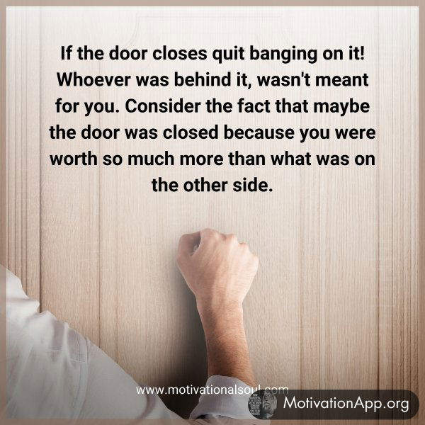 If the door closes