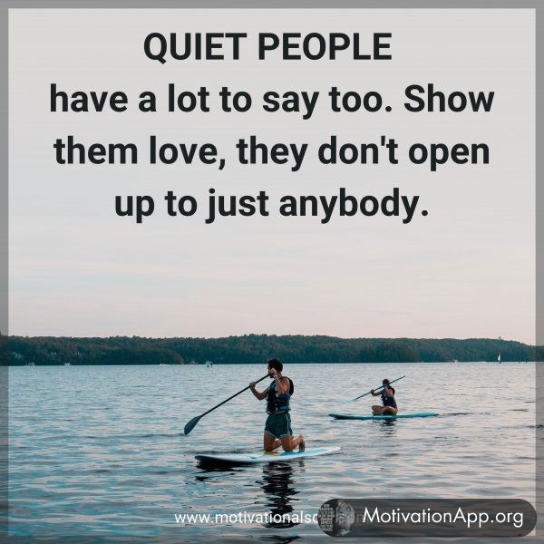 QUIET PEOPLE