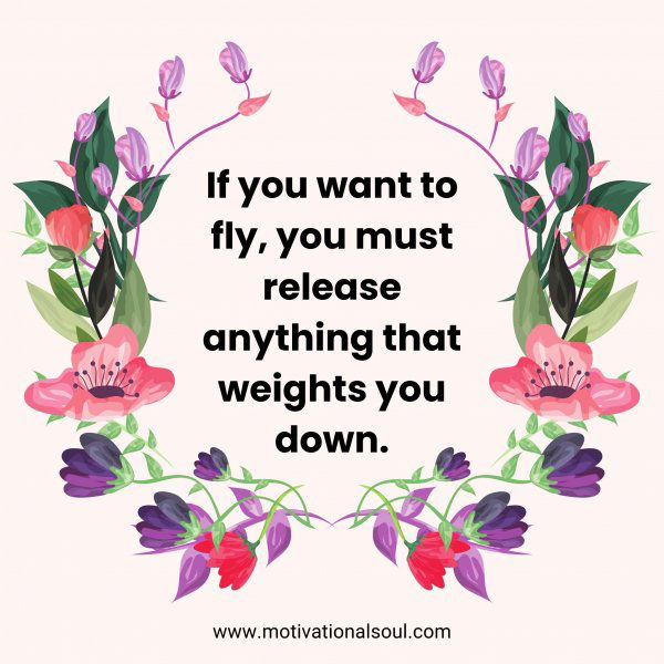 If you want to fly