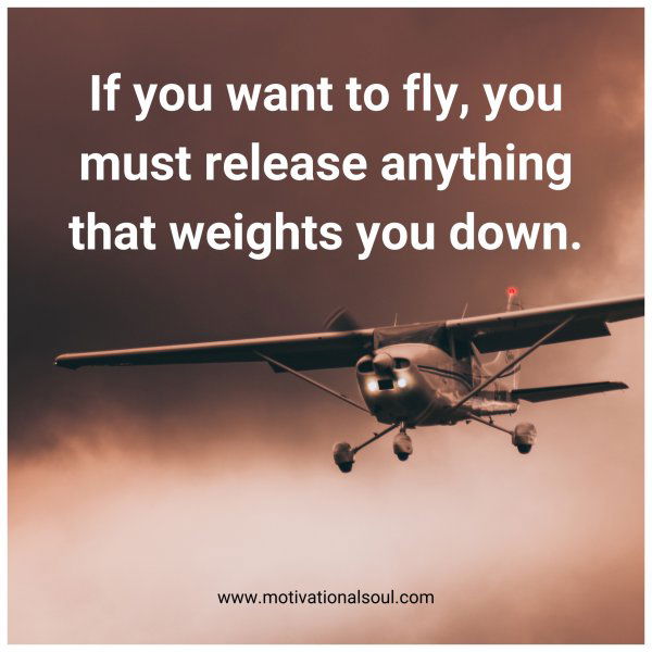 If you want to fly