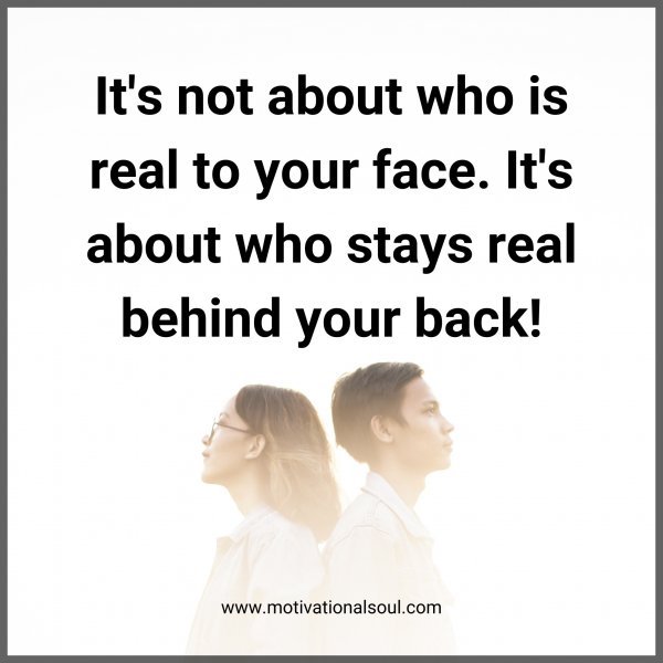 It's not about who is real to