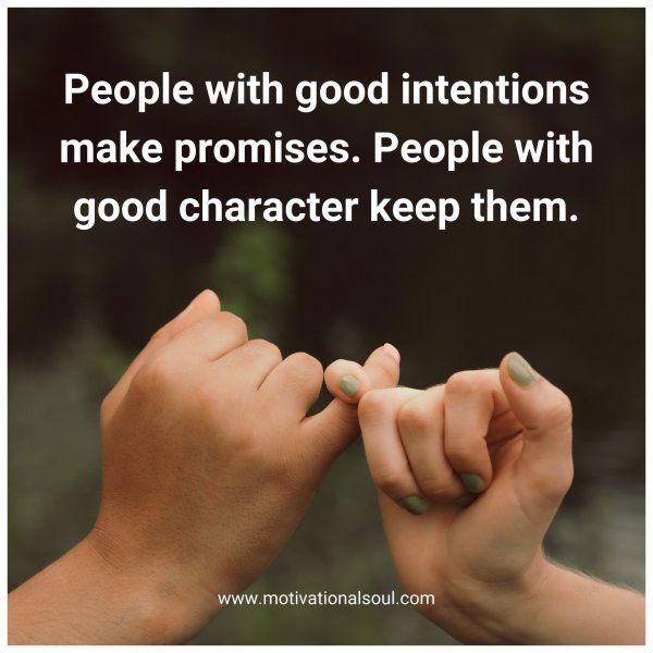 People with good intentions